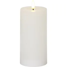 Star Trading LED-Wachskerze 18 cm weiß