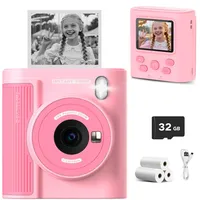Zicor Kinderkamera Instant Print, 1080HD Digital Video & Instant Print Kamera für Kinder, lustige Weihnachts- und Geburtstagsgeschenke für Jungen und Mädchen, kommt mit 32GB SD Karte, leicht & tragbar