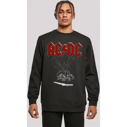 Sweatshirt F4NT4STIC "ACDC Rock Musik Band Fly On The Wall 1985", Herren, Gr. 5XL, schwarz, Obermaterial: 50% Baumwolle, 50% Polyester, casual, regular fit, Rundhals, Langarm ohne Bündchen, Sweatshirts, Print
