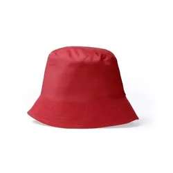 Fischerhut aus Baumwolle Rot