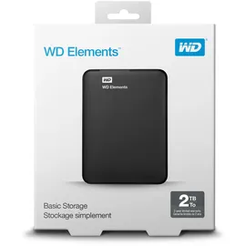 Western Digital Elements Portable 2 TB USB 3.0 WDBU6Y0020BBK-WESN
