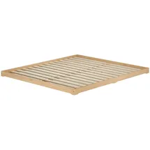 Erst-Holz Niederflurbett 180 x 200 cm Braun