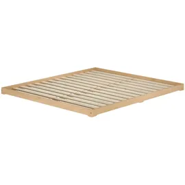 Erst-Holz Niederflurbett 180 x 200 cm Braun