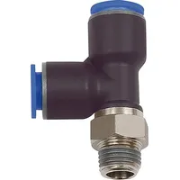 Riegler T-Steckverschr. »Blaue Serie«, L-Form, drehbar, R 1/8 a.,