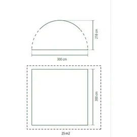 Coleman Event Shelter 3 x 3 m grau/weiß