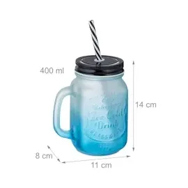 Relaxdays Trinkglas Set 0,4 l 8-tlg.