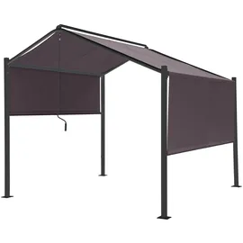 Bacliff 3 x 3 m inkl. 4 Seitenteile Anthrazit/Grau