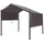 Bacliff 3 x 3 m inkl. 4 Seitenteile Anthrazit/Grau