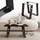 ML DESIGN modern living Tischkufen 2er Set 40 x 43 cm