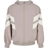 URBAN CLASSICS Crinkle Bat Wing Jacke Duskrose/Whitesand 158/164