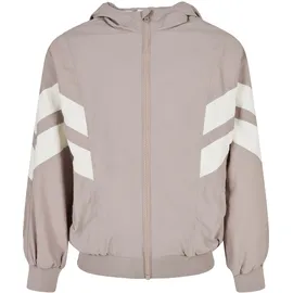 URBAN CLASSICS Crinkle Bat Wing Jacke Duskrose/Whitesand 158/164
