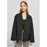 URBAN CLASSICS Oversized Crinkle Nylon Blazer Black S