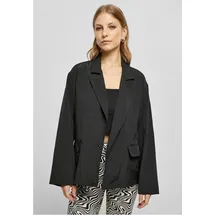 URBAN CLASSICS Oversized Crinkle Nylon Blazer Black S