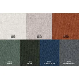 kaiser möbel Ecksofa mit schlaffunktion und bettkasten, Ecksofa L-Form, Eckcouch L-Form BEST stoff NEVE Links Olive - Olive