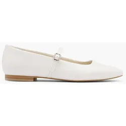 Mary Jane Ballerina - Damen - weiß