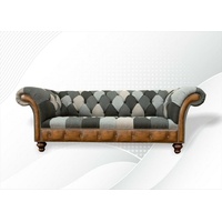 JVmoebel Chesterfield-Sofa, Chesterfield Mehrfarbig 3 Sitzer Sofa Dreisitzer Design Couchen bunt