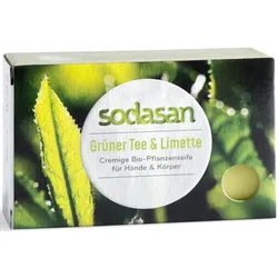SODASAN Stückseife Grüner Tee u. Limette 100 g