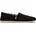 aus recycelter Baumwolle Flache Slipper Schwarz 36