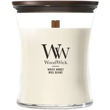 Woodwick White Honey Duftkerze 275 g beige