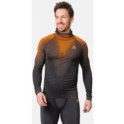 ODLO Herren Unterhemd BL TOP facemask l/s, oriole, M