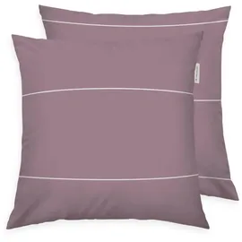 Tom Tailor Kissenbezug Bold Check 40 x 80 cm Lila