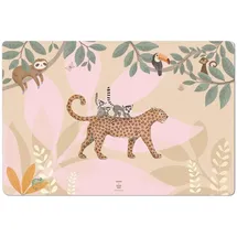 cover-your-desk Scriptum Schreibtischunterlage für Kinder Jungle Tiere rosa - 60 x 40 cm - aus premium Vinyl
