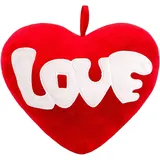 Brubaker Plüschkissen Herzform 32 x 32 cm Rot