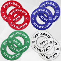 EVERYMATE Fractional Hantelscheiben Set von 8 Mikroplatten Paar 0,1 kg 0,2 kg 0,3 kg 0,5 kg für olympische Langhanteln Krafttraining