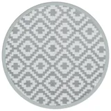 vidaXL Outdoor-Teppich Grau Ø200 cm PP - Grau