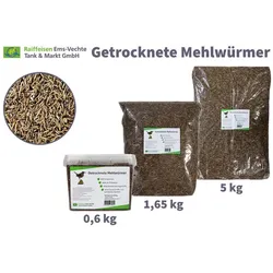 Mehlwürmer getrocknet für Fische Nager Vögel Reptilien Raiffeisen Ems-Vechte