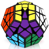 Maomaoyu Zauberwürfel Megaminx 3x3, Dodekaeder Zauberwürfel Speedcube, Zauberwürfel Original Pentagon Magic Cube, Zauberwürfel Puzzle Spielzeug für Jungen, Kinder& Erwachsene (Schwarzer Aufkleber)