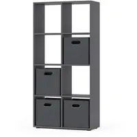 Vicco Raumteiler 143 x 72 x 29 cm Grau