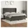 vidaXL Boxspringbett mit Matratze Dunkelgrau 180x200 cm Samt