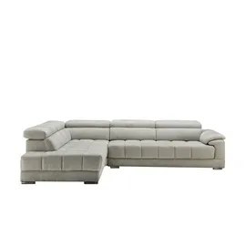 Uno Ecksofa Mikrofaser , grau , Maße (cm): B: H: 72 T: 211.0