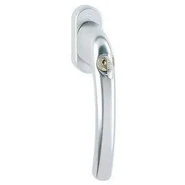 HOPPE Fenstergriff absperrbar Tokyo 0710S/U26, TBT1, ohne Schrauben, Aluminium, Farbe: Naturfarbig