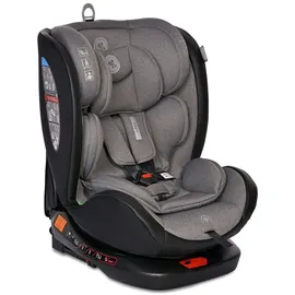 Lorelli Kindersitz Ares i-Size (40-150cm) Isofix, verstellbar, Sitz 360° drehbar grau