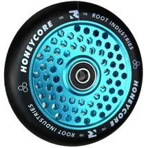 Root Industries Root Industrie Air Honeycore 110mm Stunt-Scooter Rolle + Fantic26 Sticker (Sky Blue/Pu Schwarz)