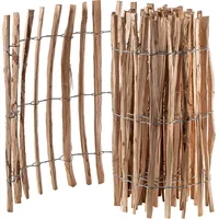 Kadax Zaun aus Hasel "Karo", witterungsbeständige Staketen, Naturprodukt, abstand 4-6cm, 90cm