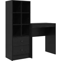 VidaXL Schreibtisch Eiche Schwarz