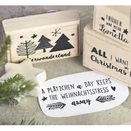 Brunnen Motivstempel 'A Plätzchen a 'Day