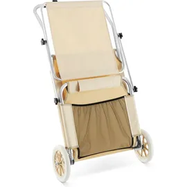 CASARIA Sonnenliege 200 x 70 x 30 cm Beige