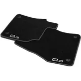 Audi 83B061275MNO Premium Textilfußmatten vorn Velours Fußmatten Stoffmatten, schwarz