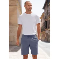 John Devin Shorts Bermuda kurze Hose aus elastischer Baumwoll-Qualität blau|grau M (48/50)