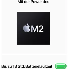 Apple MacBook Air M2 2022 13,6" 8 GB RAM 512 GB SSD 10-Core GPU Mitternacht