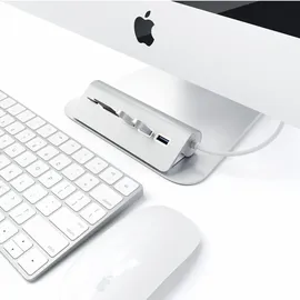 Satechi Aluminum USB 3.0 Hub & Card Reader Silver