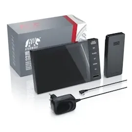 Bearware Funkwetterstation Innen und Außen mit Außensensor - DCF Signal Funkuhr - Farbdisplay - Thermometer - Hygrometer