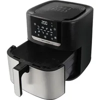 Esperanza EKA004 Fettfreie Friteuse 8L 1700W Inox, Fritteuse, Schwarz,