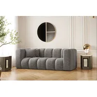 Kaiser Möbel Sofa Couch, Zweisitzer-Sofa Grand Modular Stoff Haga und Salvador, Bequem, modular, viele Farben grau