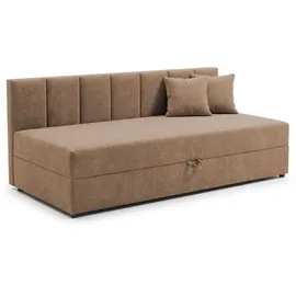 s-style möbel Lenny Tagesbett 90 x 200 cm braun