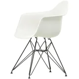 Vitra - Eames Plastic Armchair DAR, basic dark / weiß (Filzgleiter basic dark)